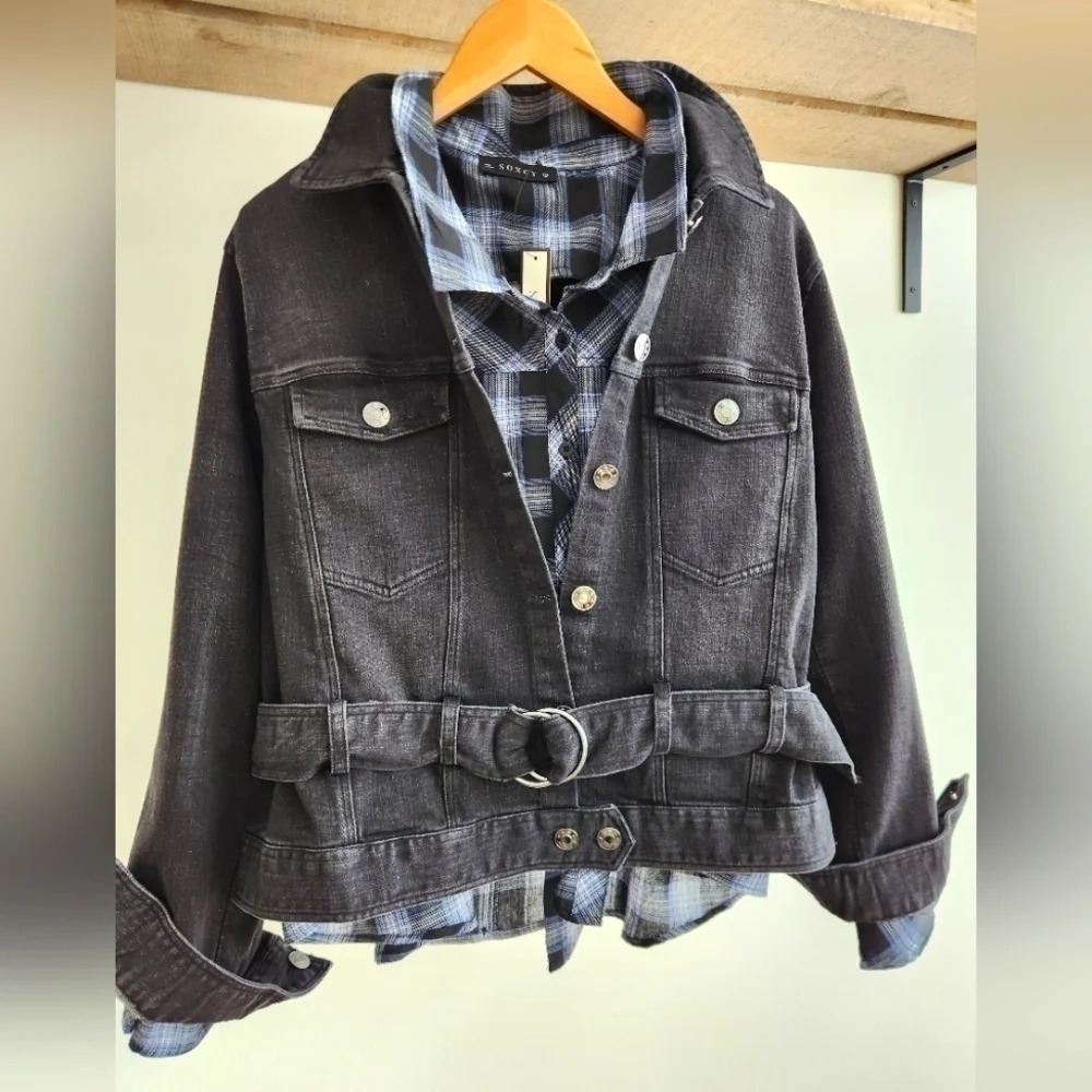 NWT || SONCY || black denim jacket